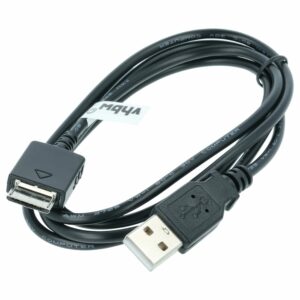 Cabo USB de Dados e Carregamento Compatível com Sony WMC-NW20MU, 150 cm