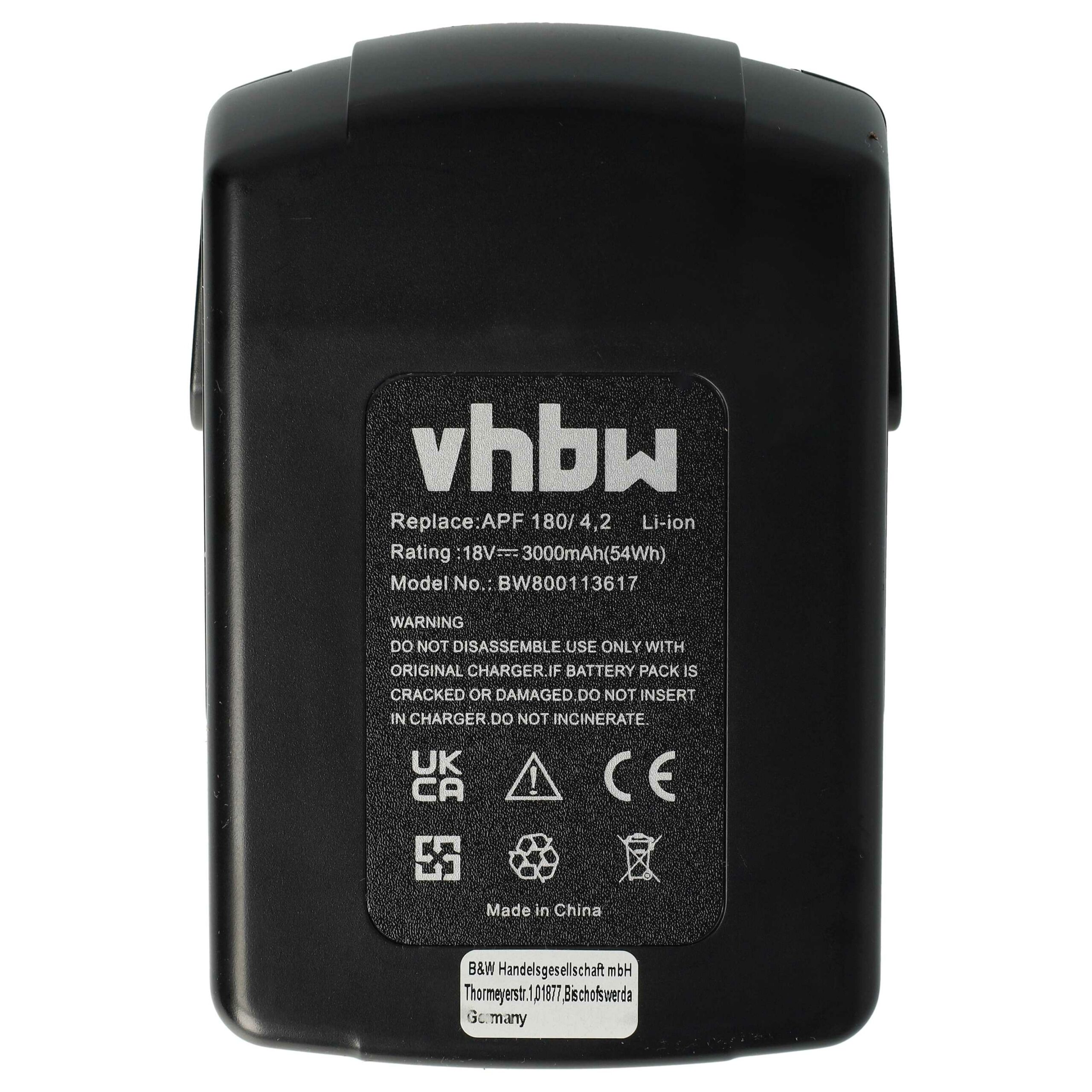 Bateria vhbw 18V 3000mAh Li-Ion para Kress 98044607, 98044608, APF 180/2.1 - Image 3