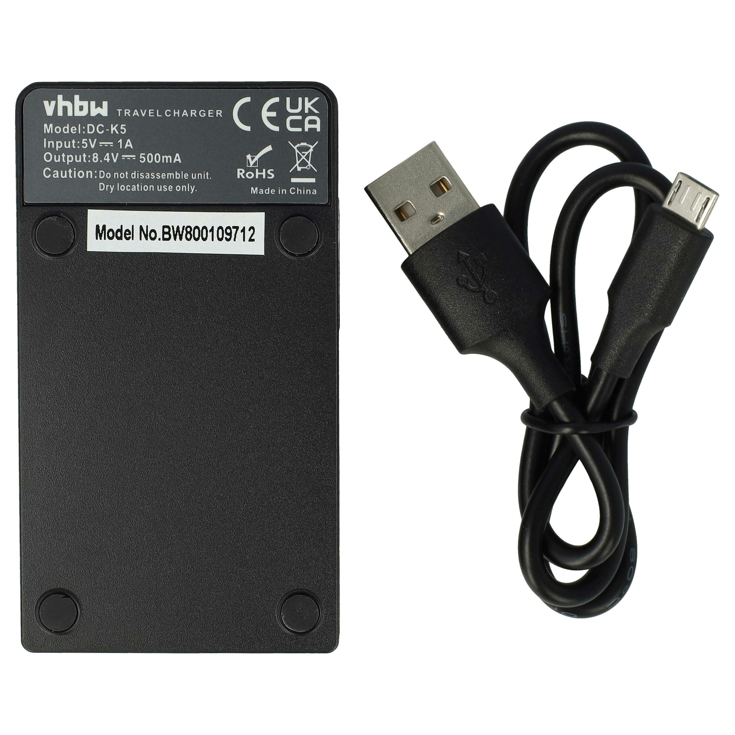 Carregador de Bateria USB-C + Cabo USB-C para Hitachi, JVC, Panasonic, RCA e outras Câmaras Digitais - 0,5 A - Image 2