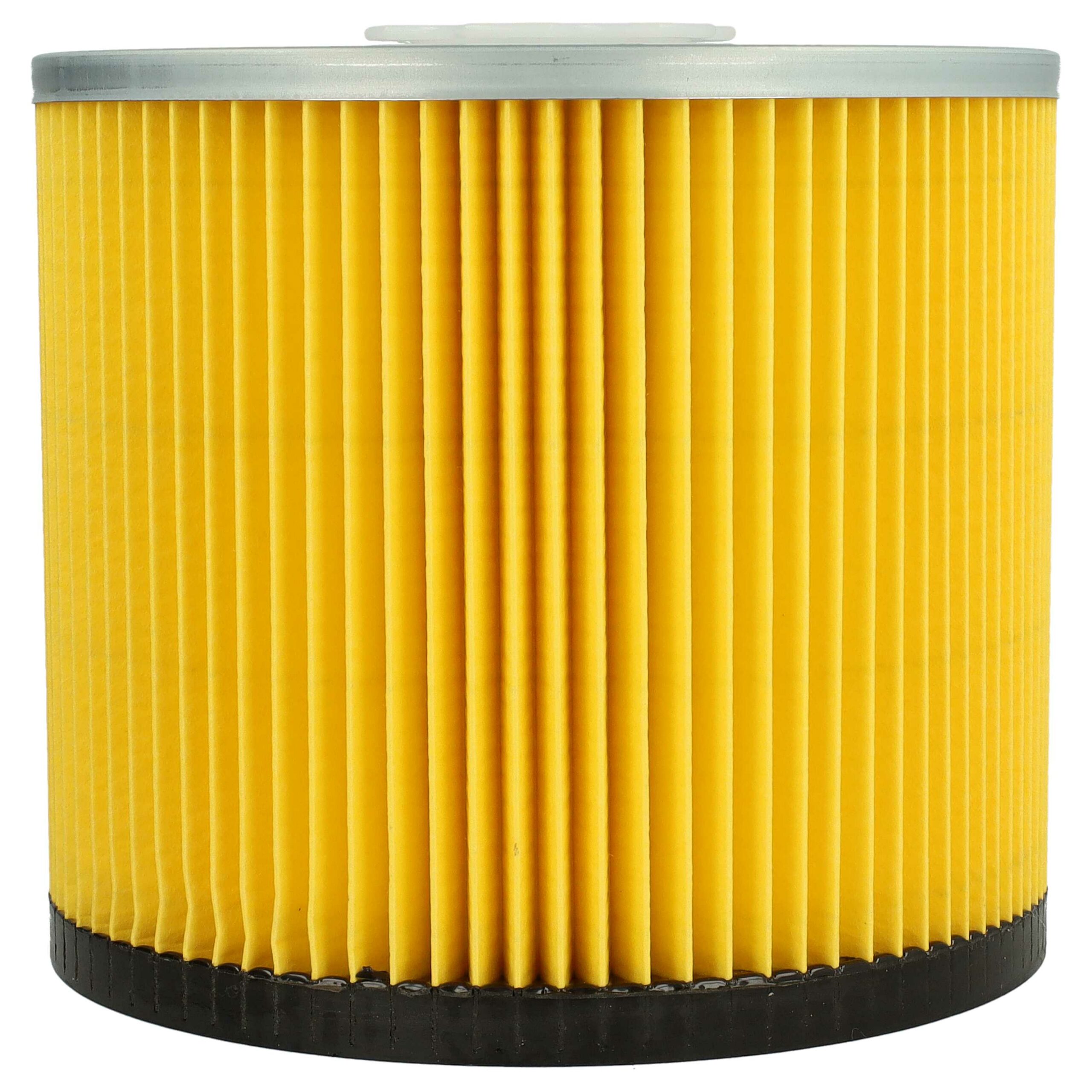 8 Filtros de Cartucho vhbw para Aspirador Bosch 2607432001 (preto/prata/amarelo) - Image 2