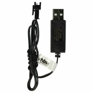 Cabo USB de Carregamento para Baterias RC com Conector SM-2P - 60 cm 4.8 V vhbw