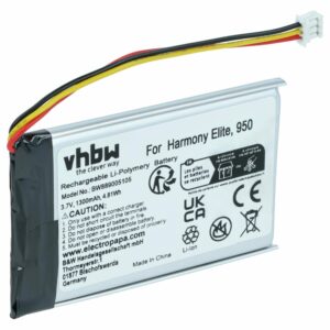 Bateria vhbw para Logitech 533-000128, 623158 - 1300 mAh 3.7 V Li-polymer