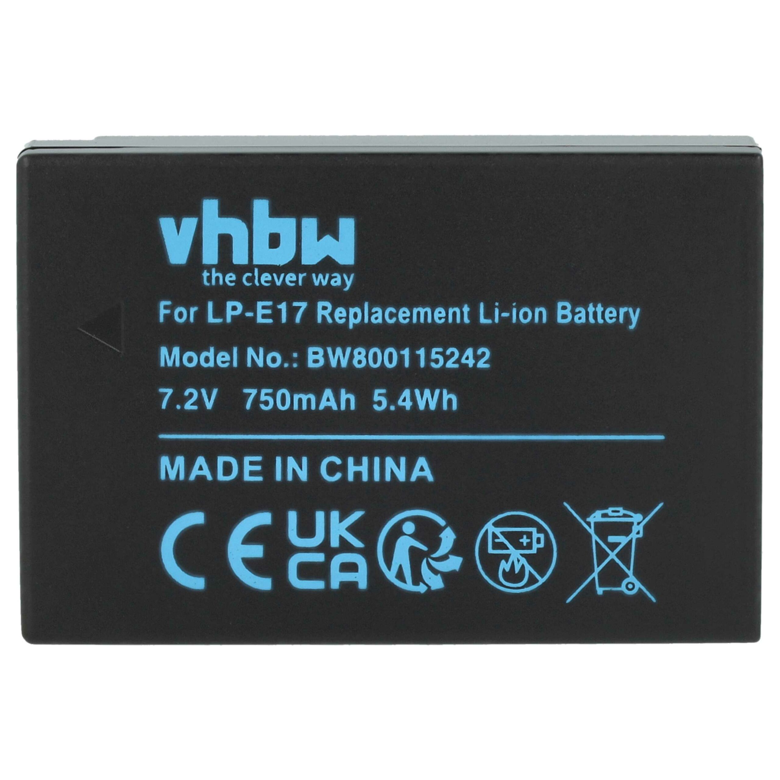 3x Bateria substitui Canon LP-E17 - 750mAh, 7.2V, Li-Ion - Image 3