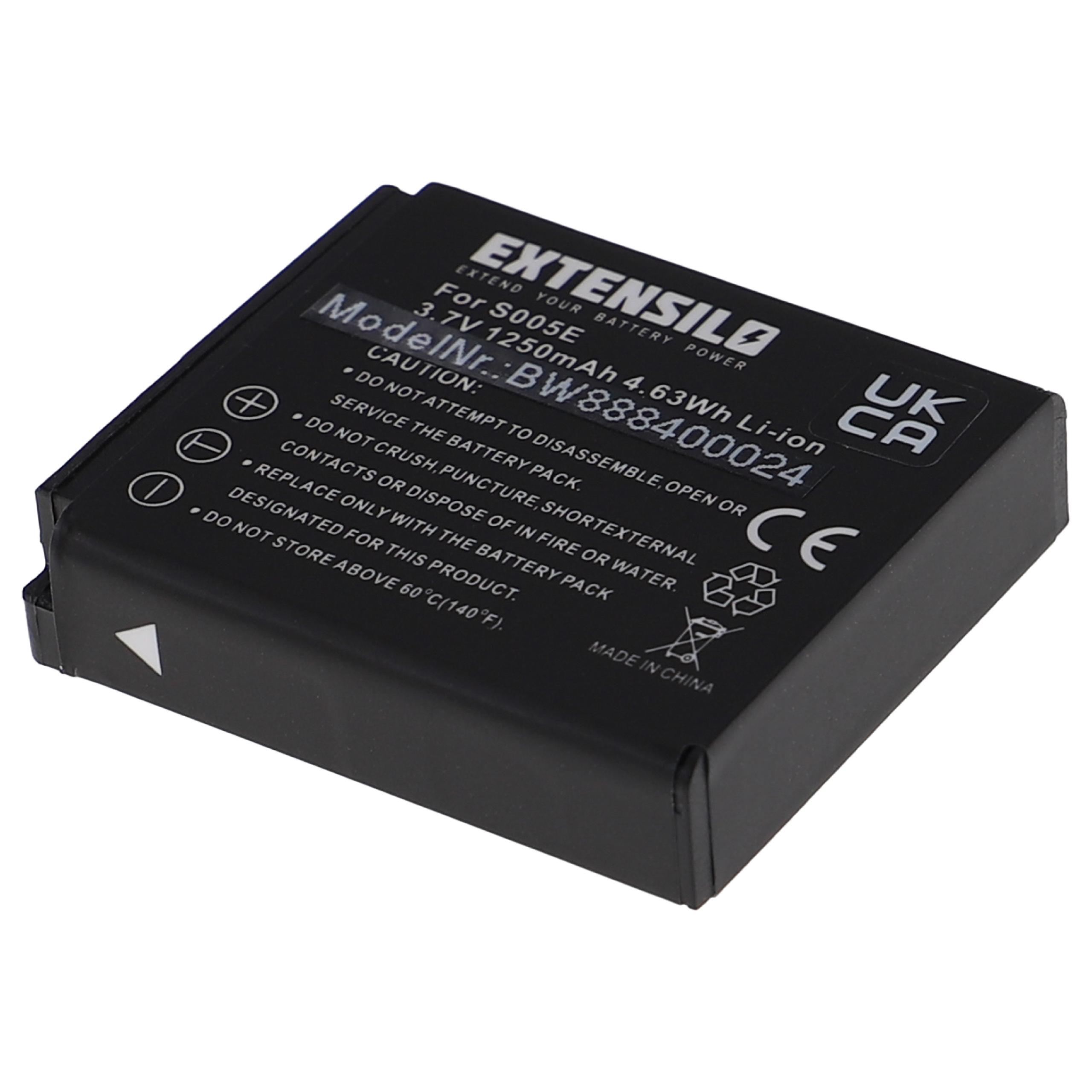 3x Bateria compatível Fujifilm NP-70 EXTENSILO - 1250mAh, 3.7V, Li-Ion - Image 2