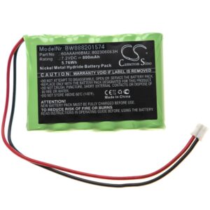 Bateria para Sistema de Alarme Yale 802306063H, 60AAAH6BMJ - 800 mAh 7.2 V NiMH vhbw