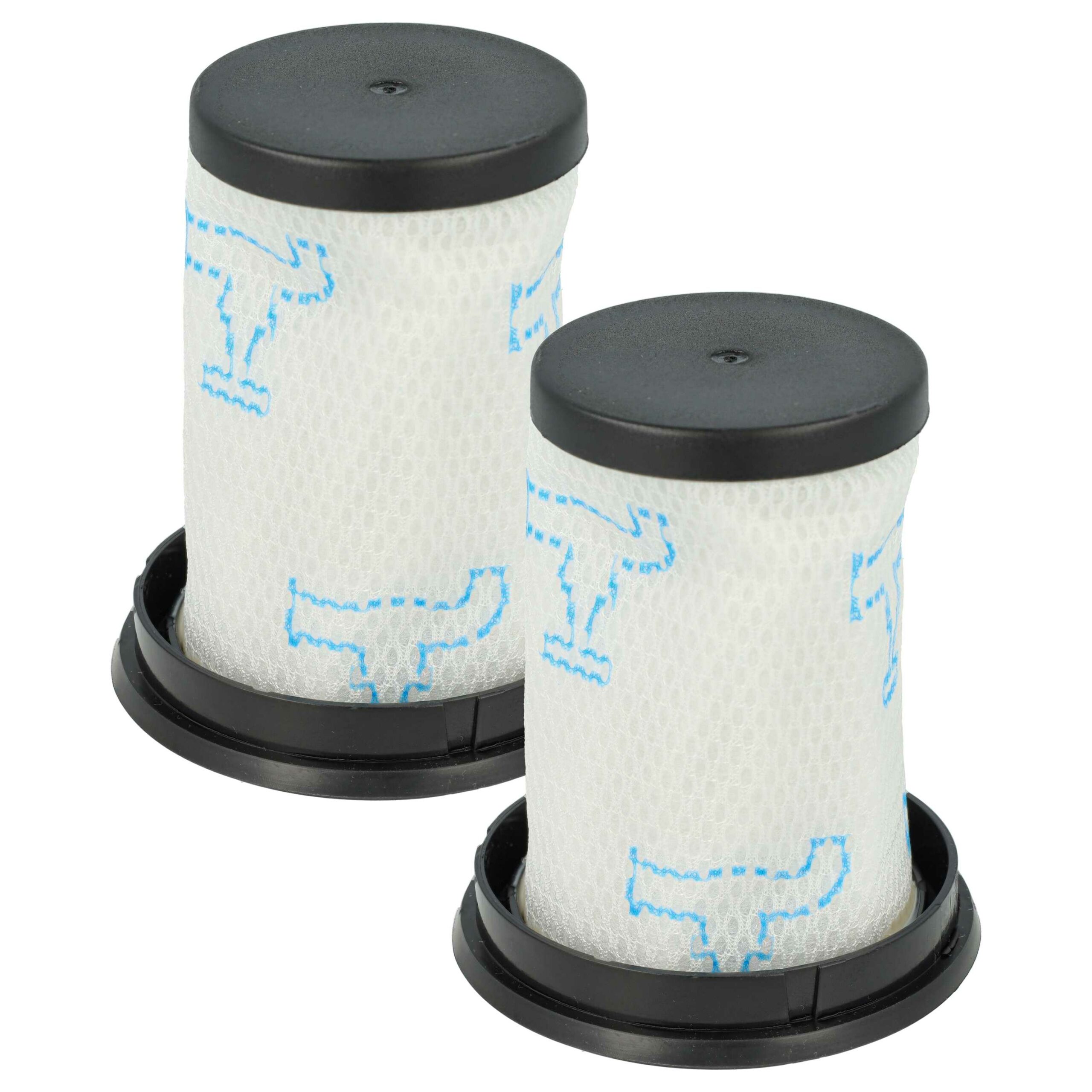 2x Filtro Substituição Rowenta ZR009003 para Aspirador Rowenta - vhbw