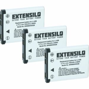 3x Bateria substitui BenQ DLI216 - 700mAh, 3.7V, Li-Ion EXTENSILO