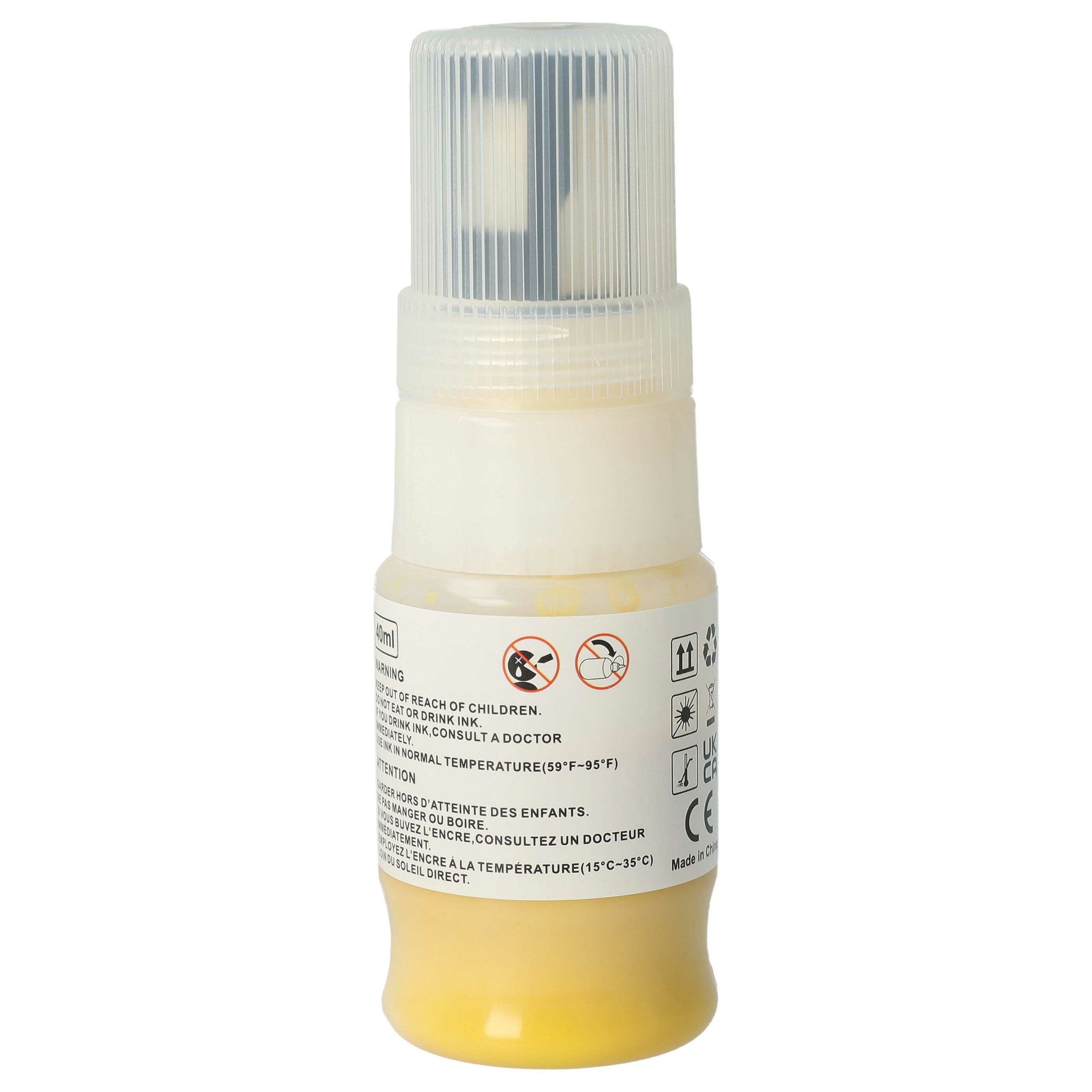 Tinta de Recarga Amarela Compatível com Canon 6291C001, GI-55Y - Pigmentada, 40 ml - Image 2