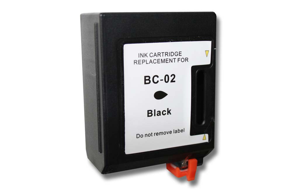Cartucho de Tinta vhbw Compatível com Canon BC-01, BX-02, BC-02 - Preto, Recarregado 23 ml