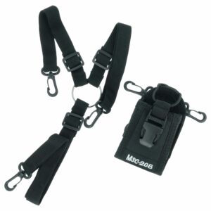 Bolsa de transporte vhbw MSC-20B para rádios portáteis — 120 x 75 x 65 mm, Preta