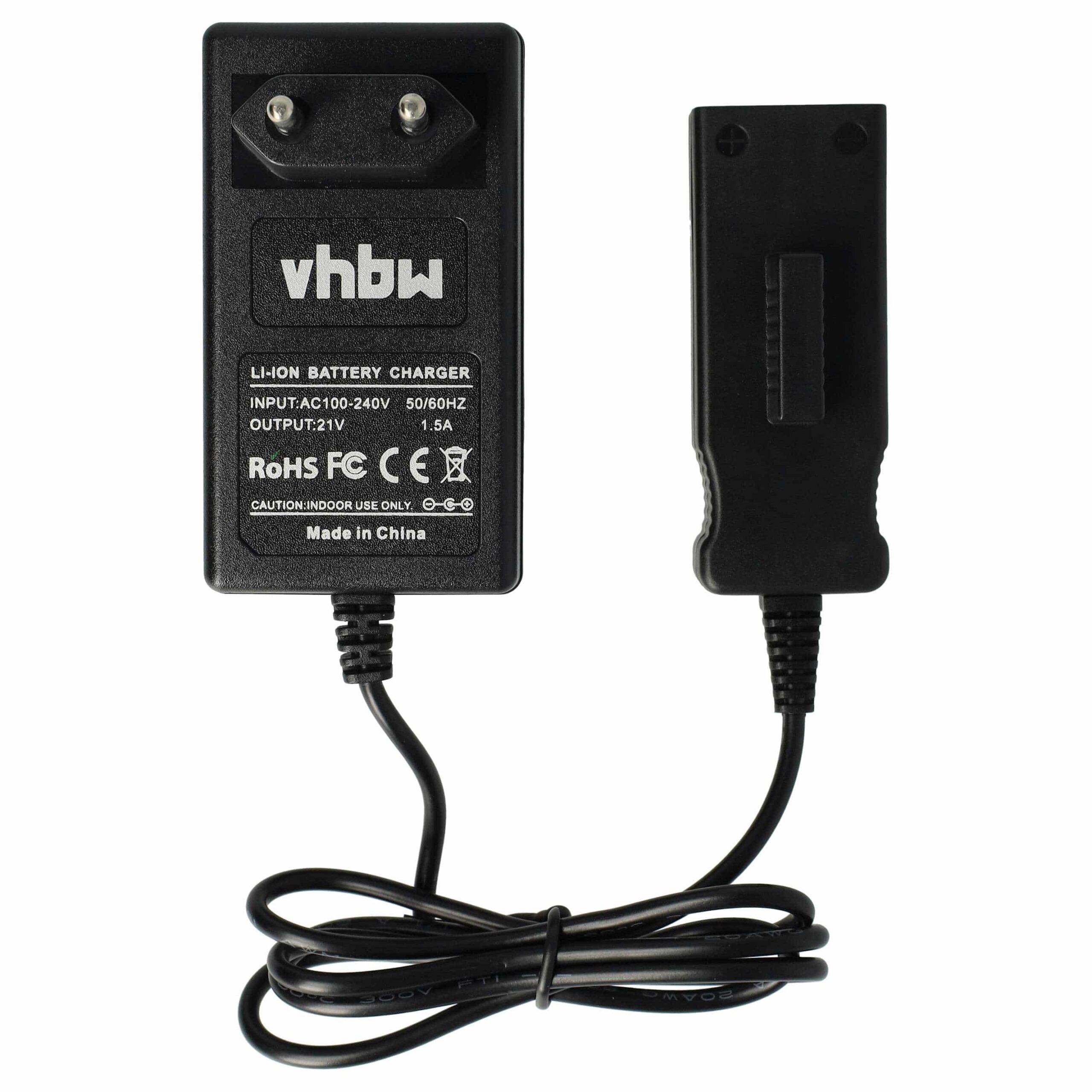 Carregador compatível com cortador de relva Gardena 48-Li 8878 ErgoCut bateria Li-Ion (18 V)