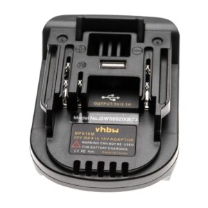 Adaptador de Bateria vhbw para Stanley, Black & Decker, Porter Cable - 20 V Li-Ion para 18 V