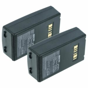 2x Bateria vhbw compatível com Datalogic 94ACC1386, BT-26, BT-10 para Leitores de Código de Barras - 6800 mAh 3.7 V
