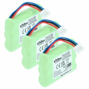 3x Bateria vhbw compatível Bang & Olufsen 3HR-AAAU - 800 mAh 3.6 V NiMH
