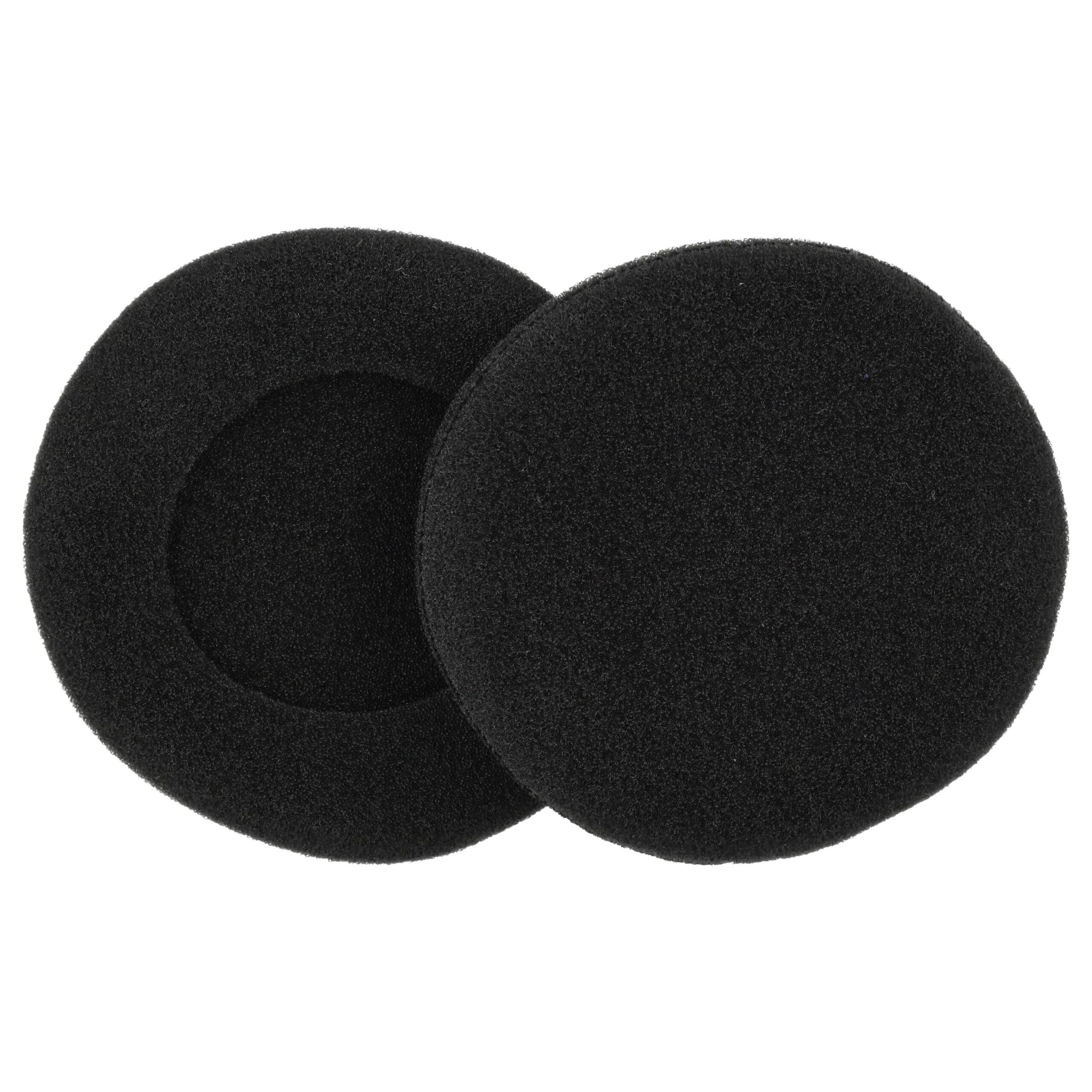 2x Almofadinhas para Auriculares - Espuma, Diâmetro Externo 5,7 cm (vhbw)