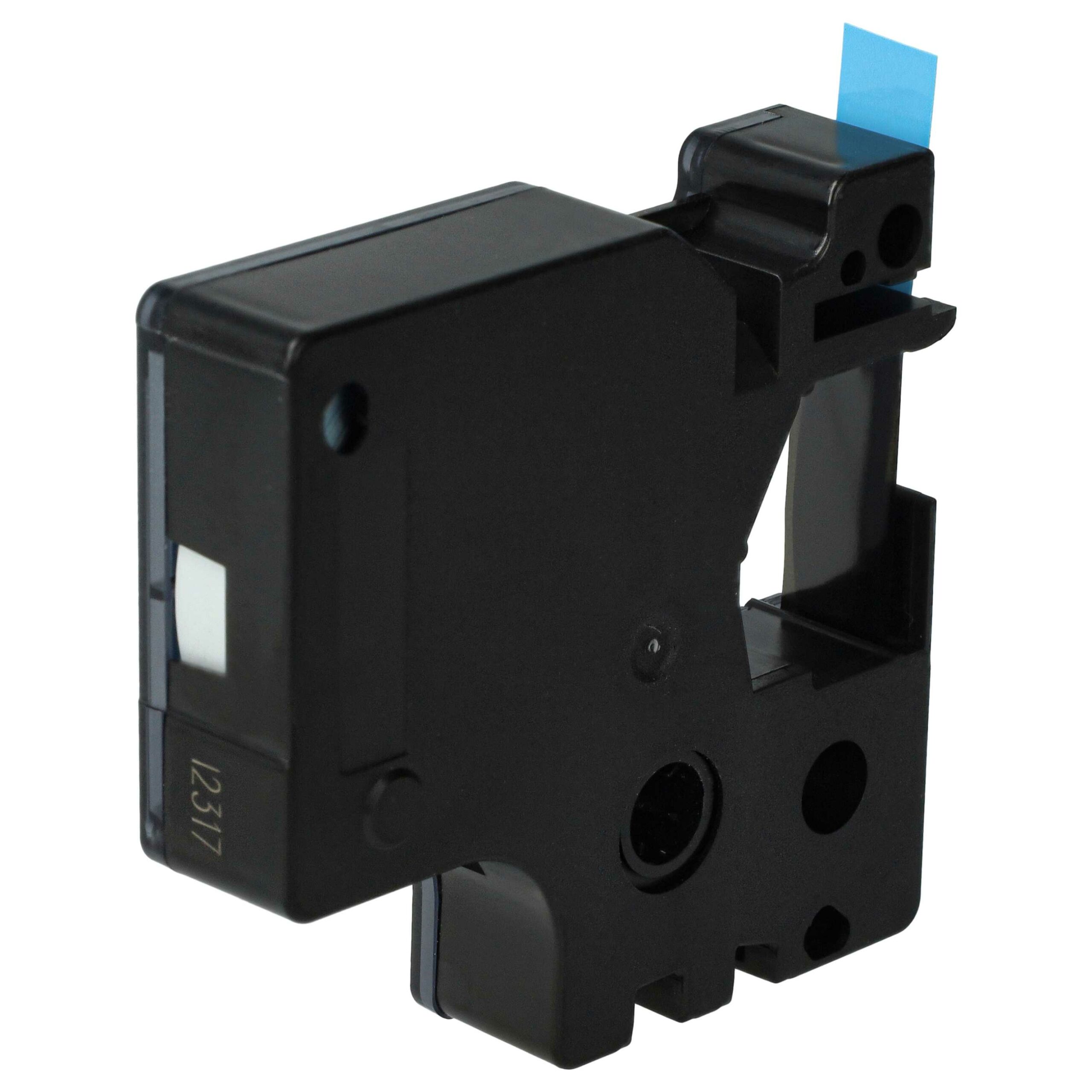 Fita de Etiquetas compatível com Dymo D1 40916 - 9 mm Preto sobre Azul - Image 2