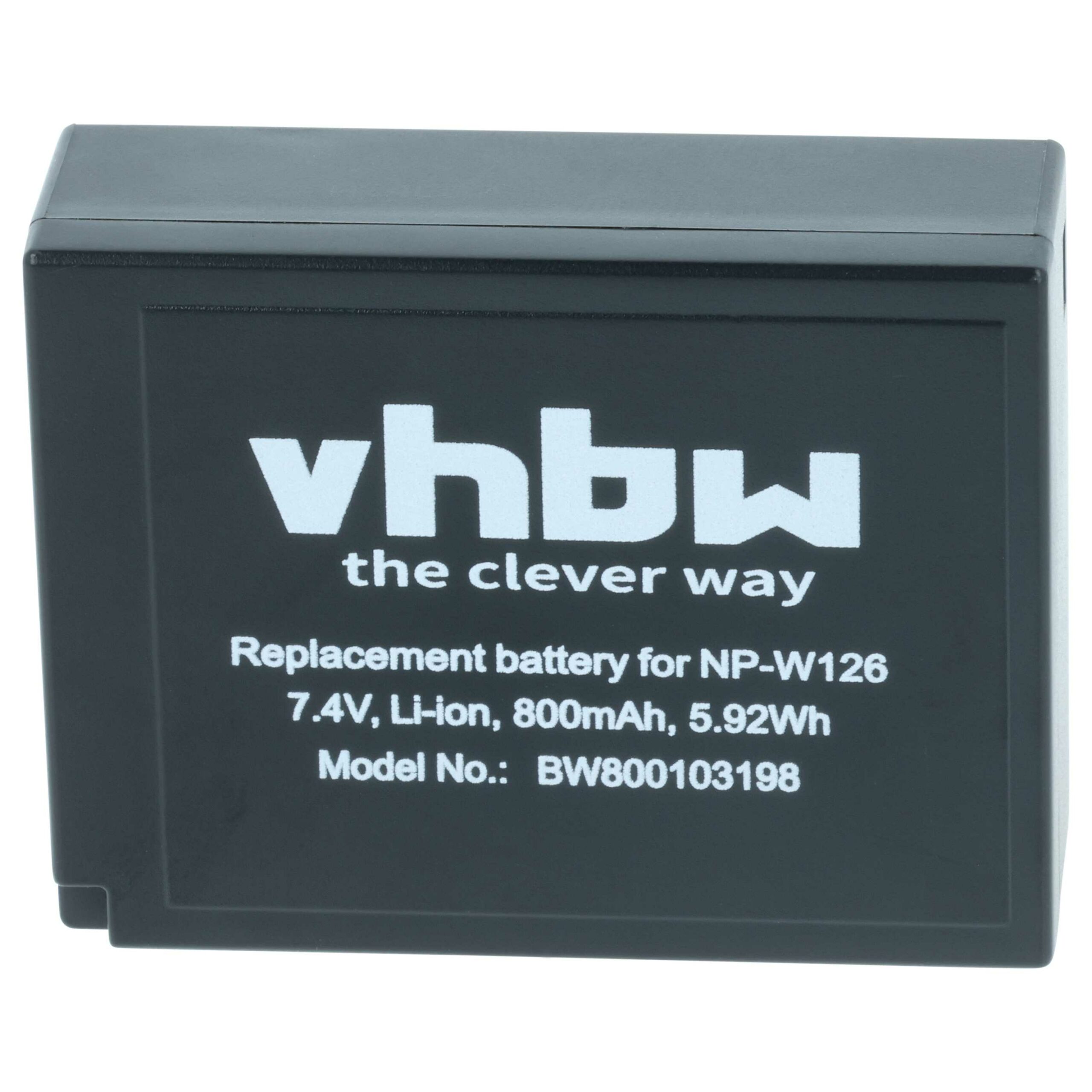 Bateria vhbw para Fujifilm NP-W126s, NP-W126 - 800mAh, 7.2V, Li-Ion - Image 3