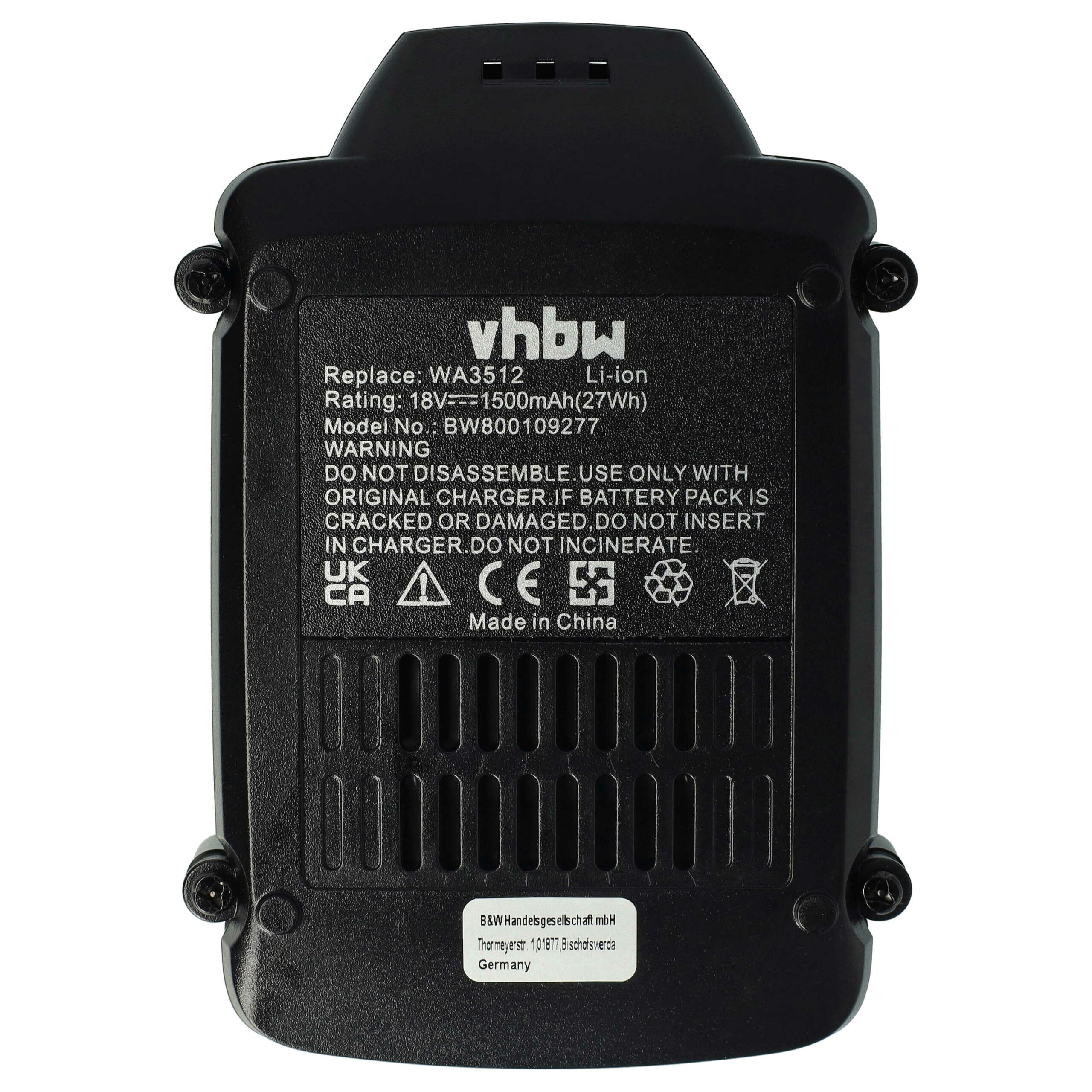 Bateria vhbw 18 V, 1500 mAh, Li-Ion para Rockwell RW9351.1 - Image 4
