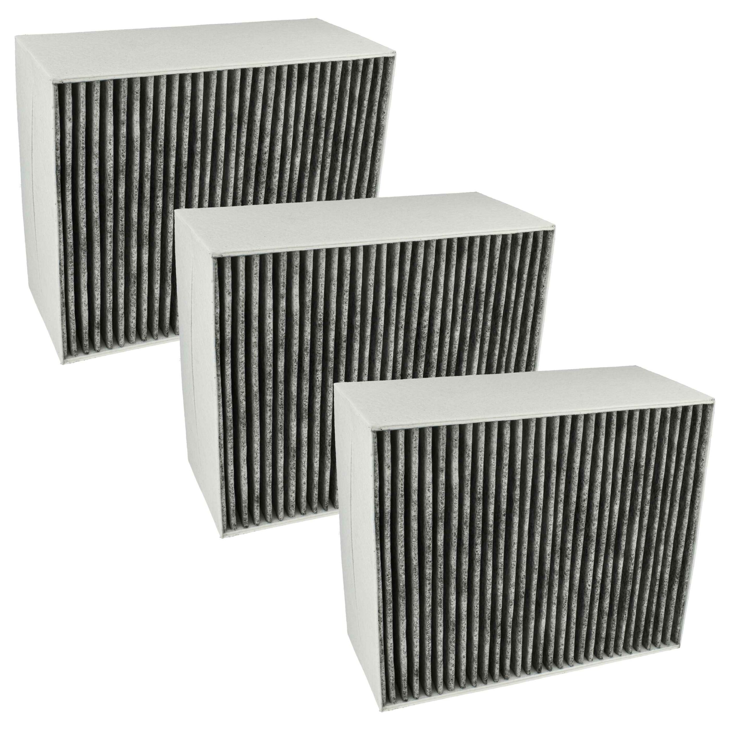 Filtro de Carvão Ativado 3x Substituição para Bosch 00678460 e Siemens - 22.7 x 18.9 x 10 cm