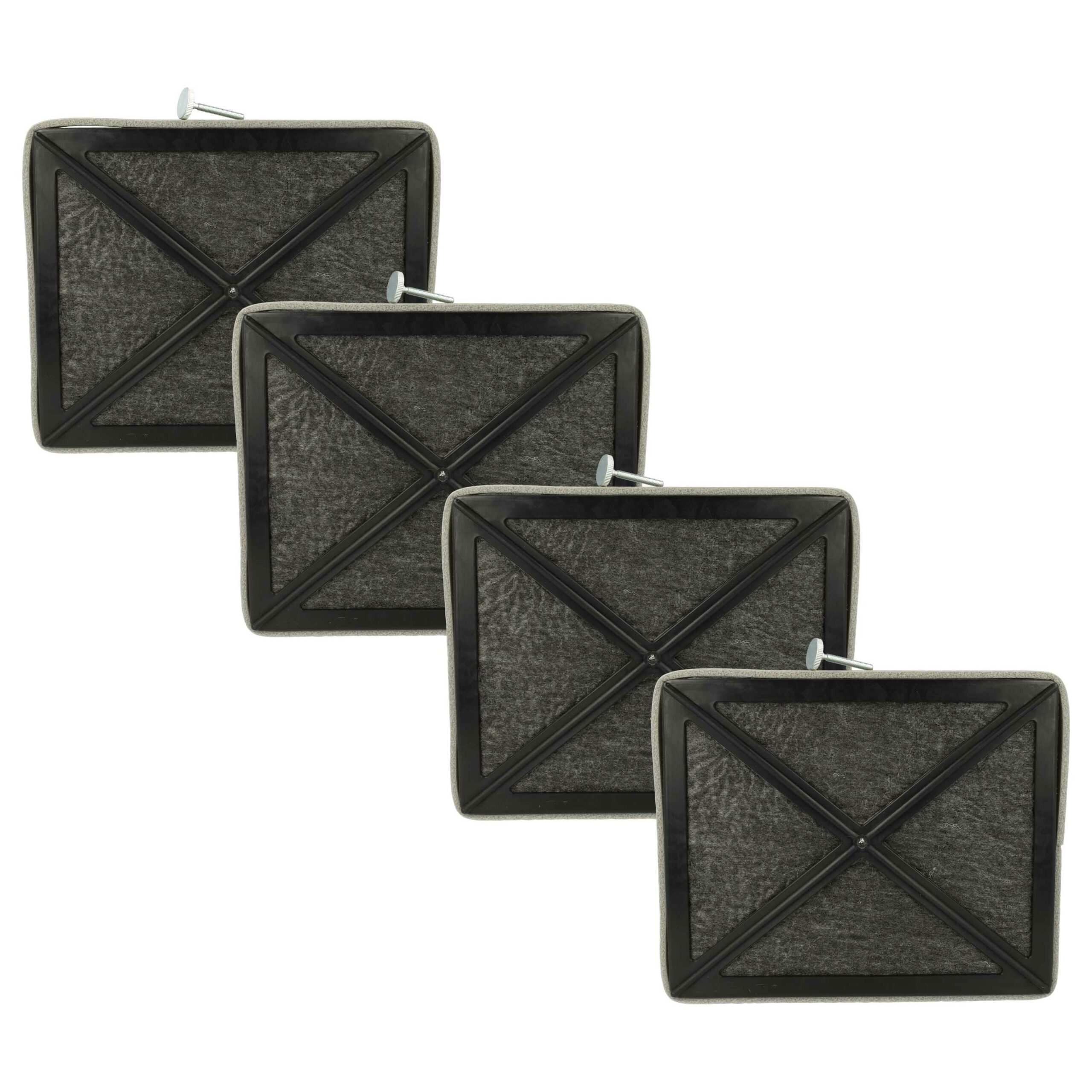 Filtro de Carvão Ativado vhbw para Coifa Miele (4 unidades) - 20.5 x 17 x 3.3 cm