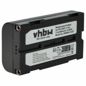 Bateria vhbw para Câmaras Vídeo Hitachi / JVC / RCA - 2000 mAh 7.4V Li-Ion