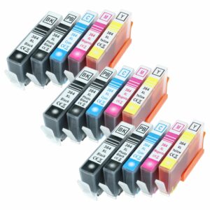Pack de 15 Cartuchos de Tinta vhbw para HP DeskJet 3070 - Preto/Cyan/Magenta/Amarelo + Preto Fotográfico