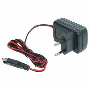 Carregador de Bateria de Arranque vhbw para Honda, MTD, Scheppach, Makita e outros - 12 V, 2 m