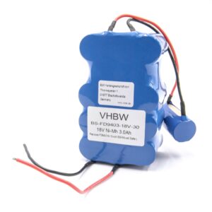 Bateria vhbw 18V 3000mAh NiMH compatível com Bosch 751993, FD9403