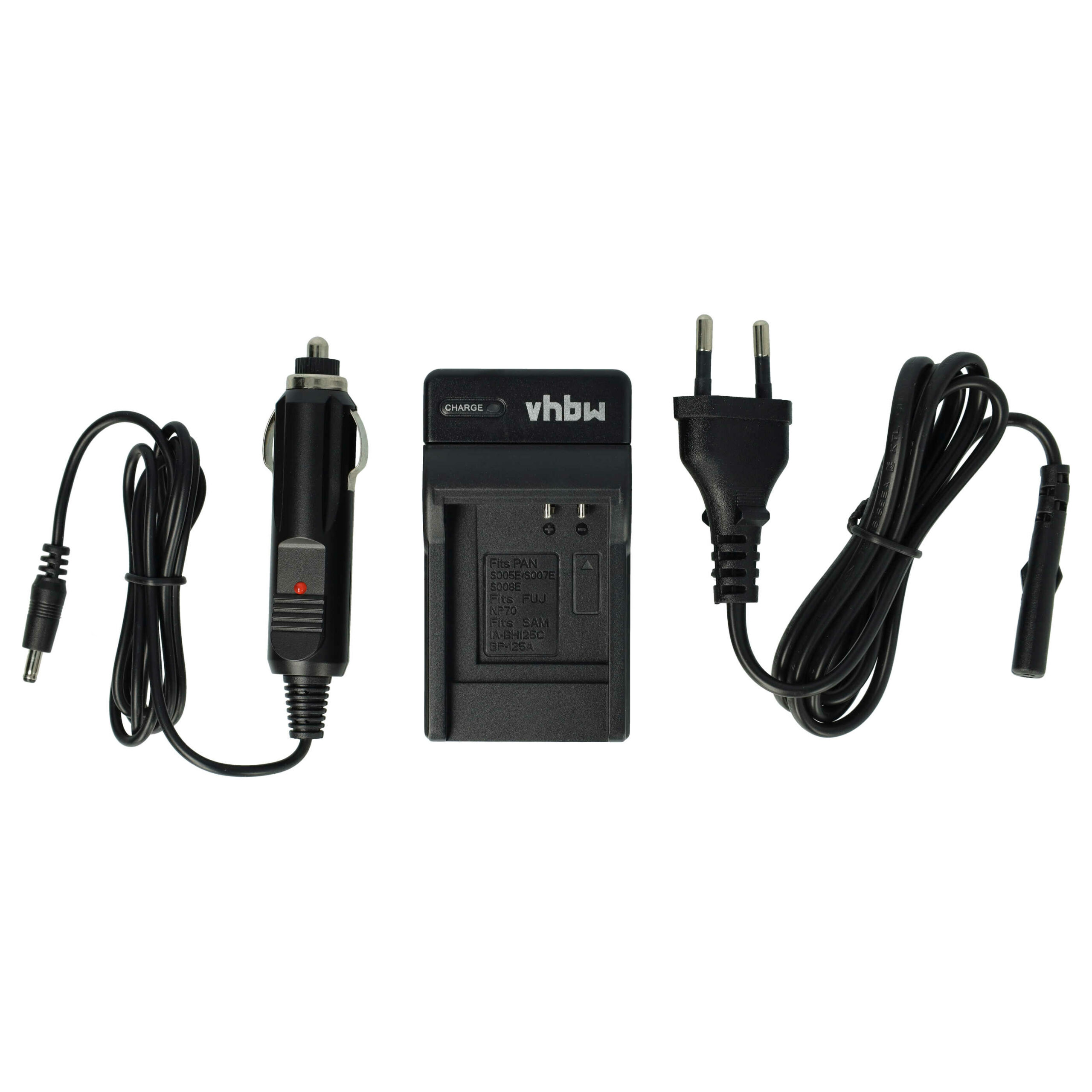 Carregador de Baterias vhbw para Panasonic Lumix DMC-TZ1, DMC-TZ2, DMC-TZ3, DMC-TZ4 - 0.6 A, 4.2 V