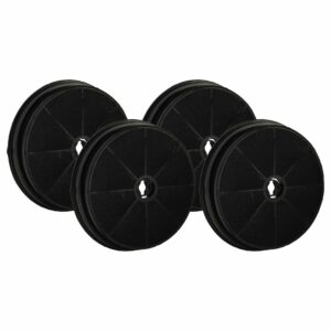 4x Filtro de Carvão Ativado Compatível com Beko 9174220018, 9199001580 para Coifa Proline - 19 cm