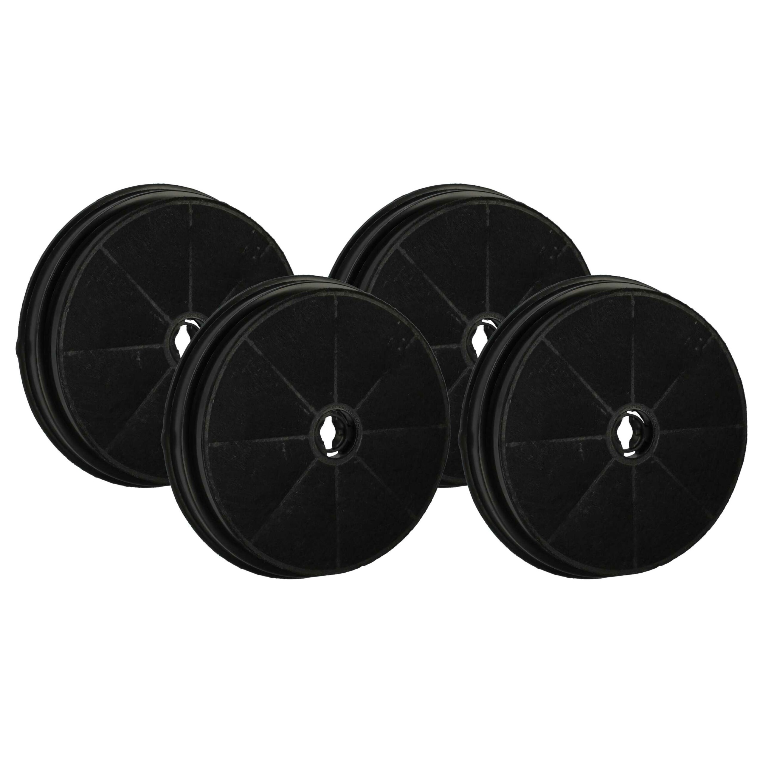 4x Filtro de Carvão Ativado Compatível com Beko 9174220018, 9199001580 para Coifa Proline - 19 cm