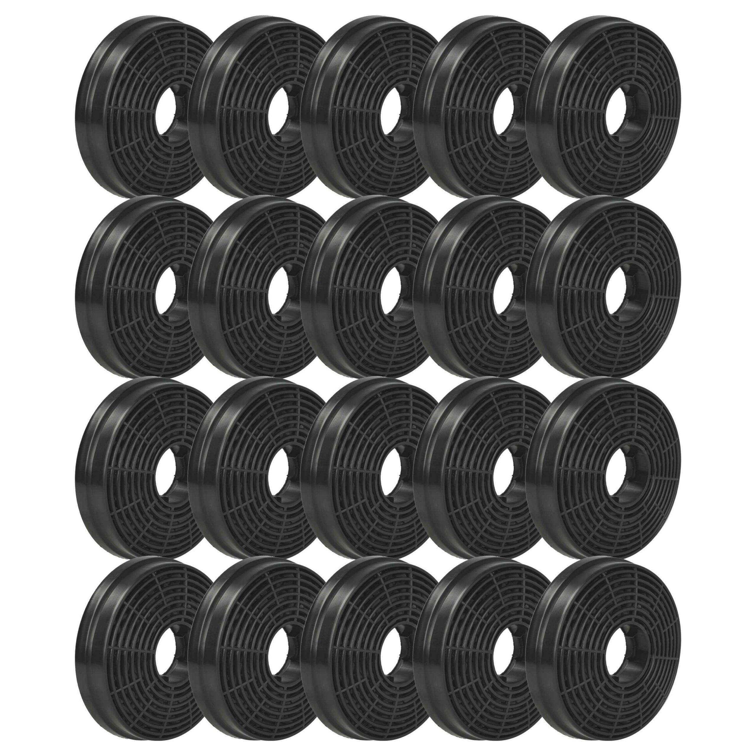 20x Filtro de Carvão Ativado de Substituição para Bomann KF563 - 10.5 cm