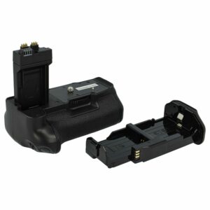 Pega de Bateria Compatível com Canon BG-E8 - Plástico/Metal vhbw