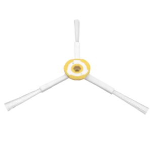 Escova Lateral para Xiaomi Mi Robot Vacuum - 3 braços, branca e amarela