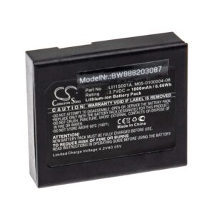 Bateria de Substituição para Equipamento Médico Mindray 022-000008-00, M05-0100004-08, LI11S001A - 1800 mAh 3.7 V Li-Ion vhbw