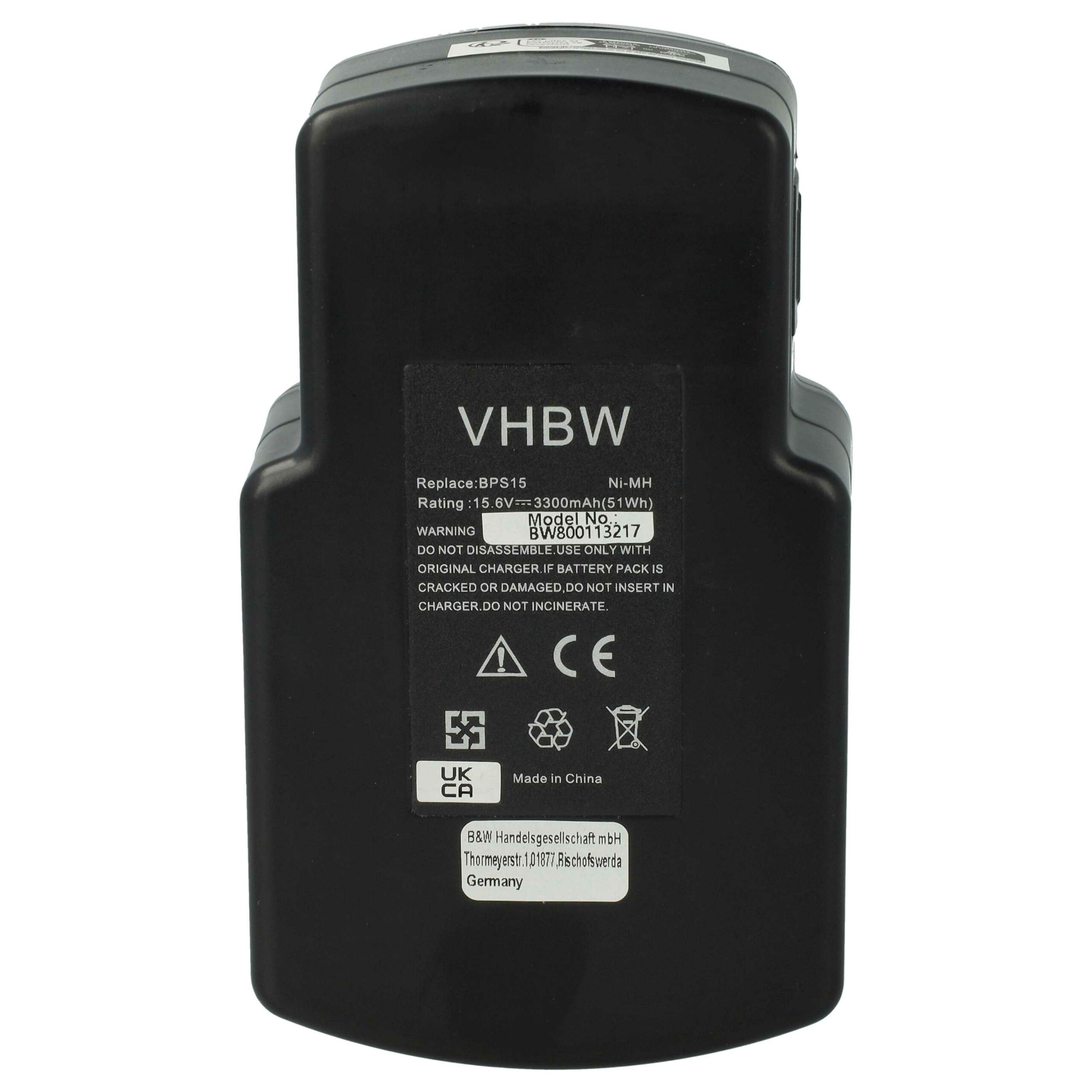 Bateria vhbw para Festo Festool 6S, BPS15, 491 823, 492 269 - 3300 mAh, 15.6 V, NiMH - Image 3