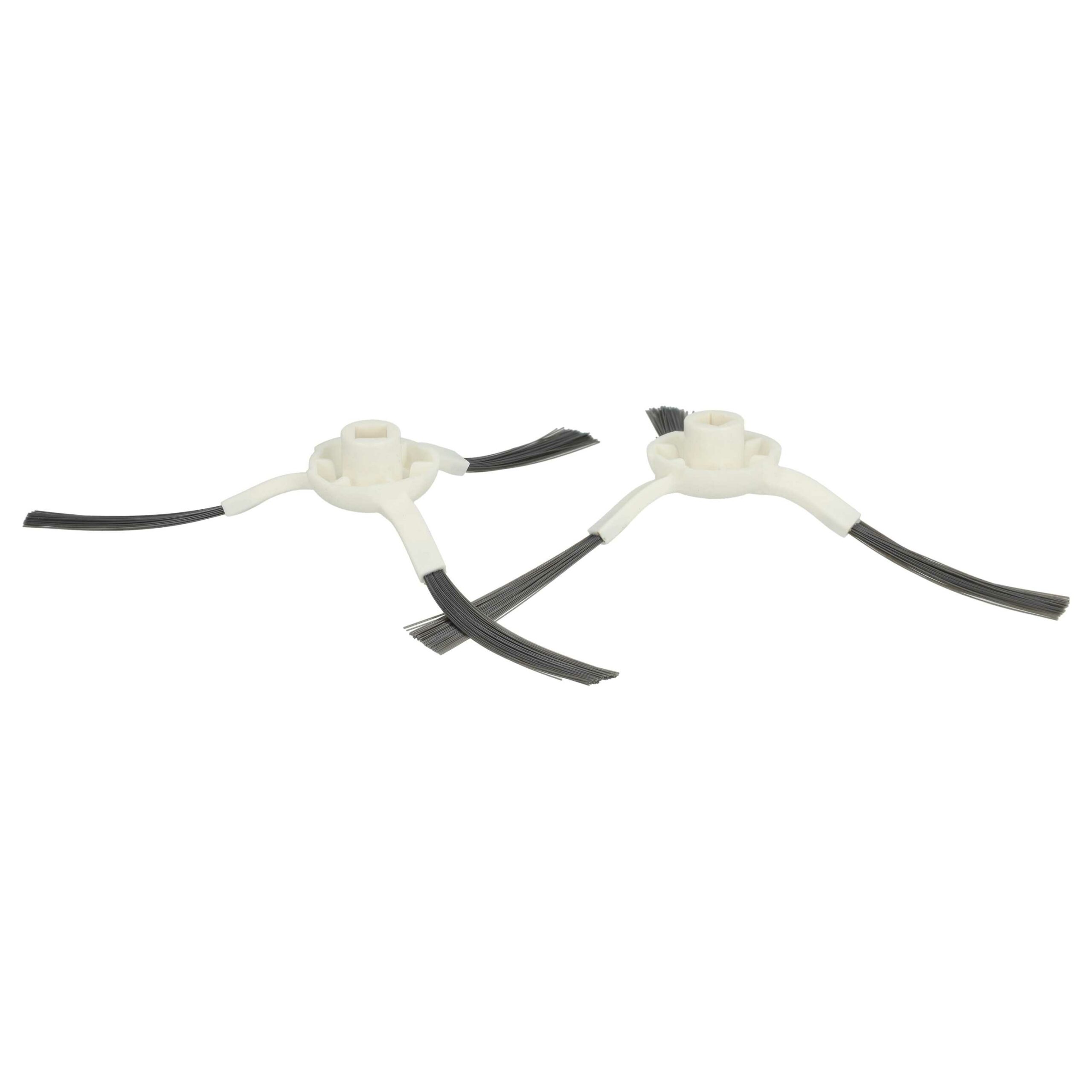 10x Escovas Laterais vhbw para Dreame, Xiaomi, Mova L10 Robot Vacuum Cleaner - 3 braços, branco/cinzento - Image 3