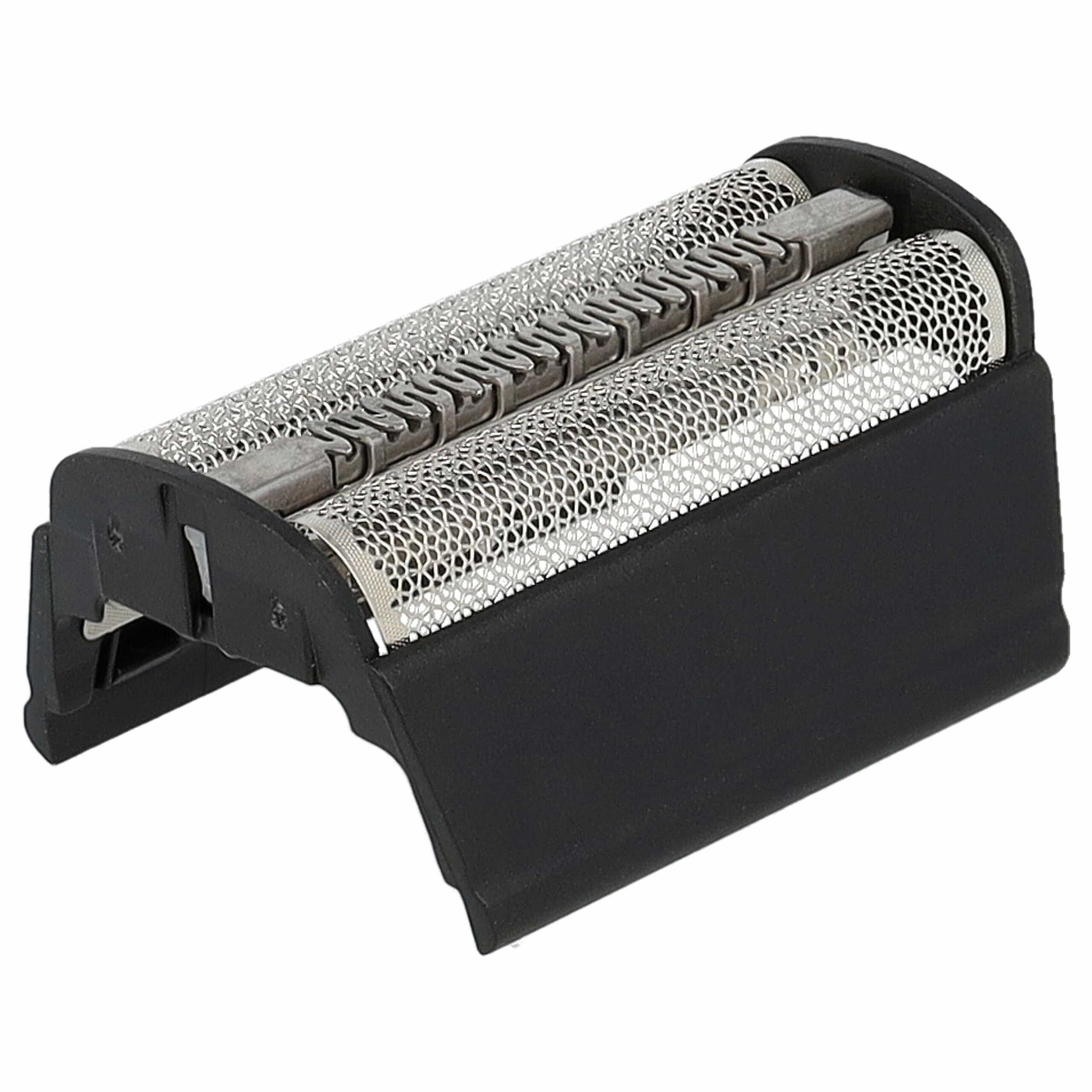 Lâmina dupla para barbear compatível com Braun SB505, 31B - com suporte, preta