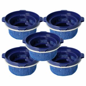 5x Filtro de Escape para Aspirador Samsung DJ97-02649A, DJ9702649A, DJ9702649B - vhbw