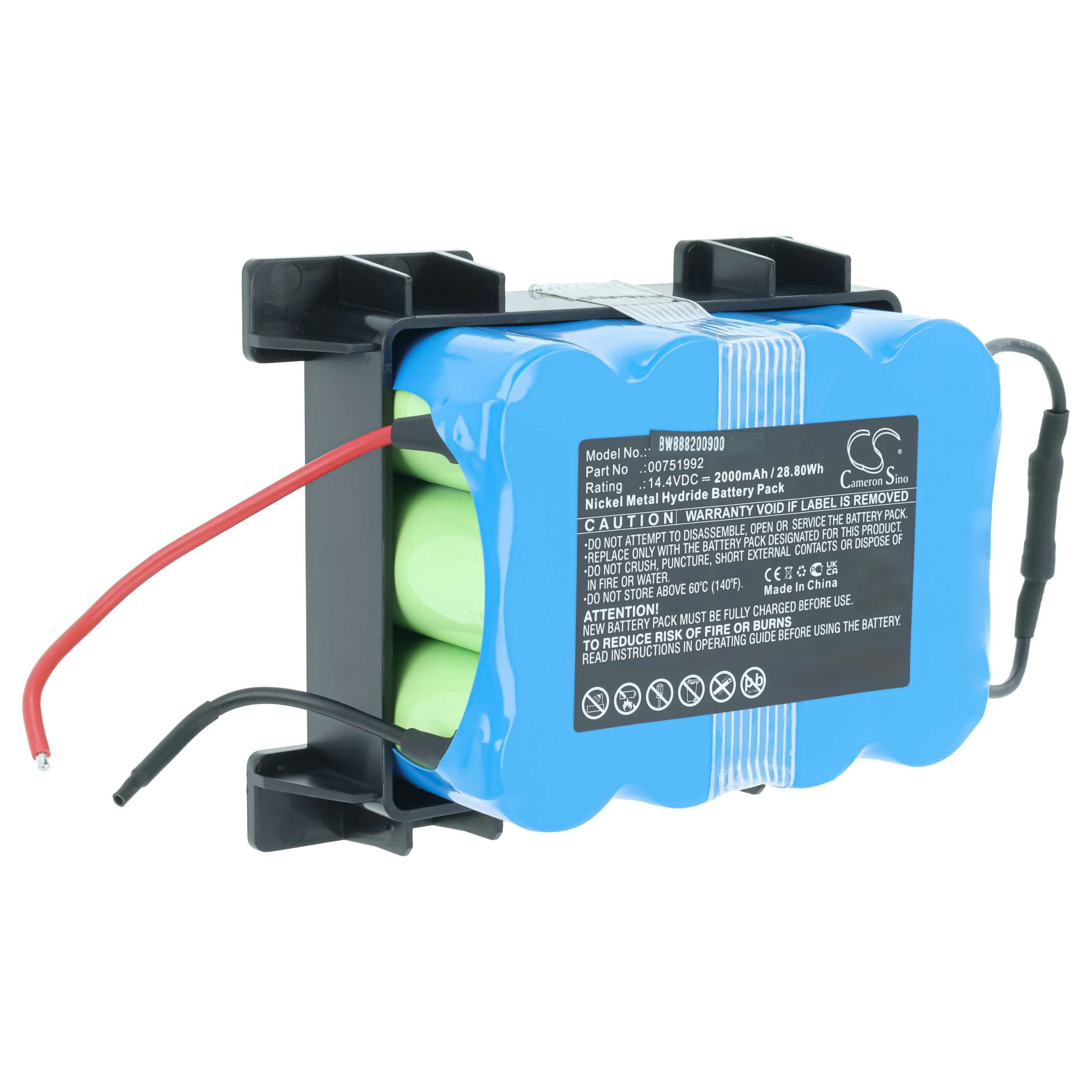 Bateria vhbw para Bosch Siemens 00751992 - 2000mAh, 14.4V, NiMH