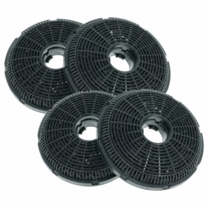 4x Filtro de Carvão Ativado Compatível com Bosch DWK66AJ20T, DWK66AJ60T e Grundig