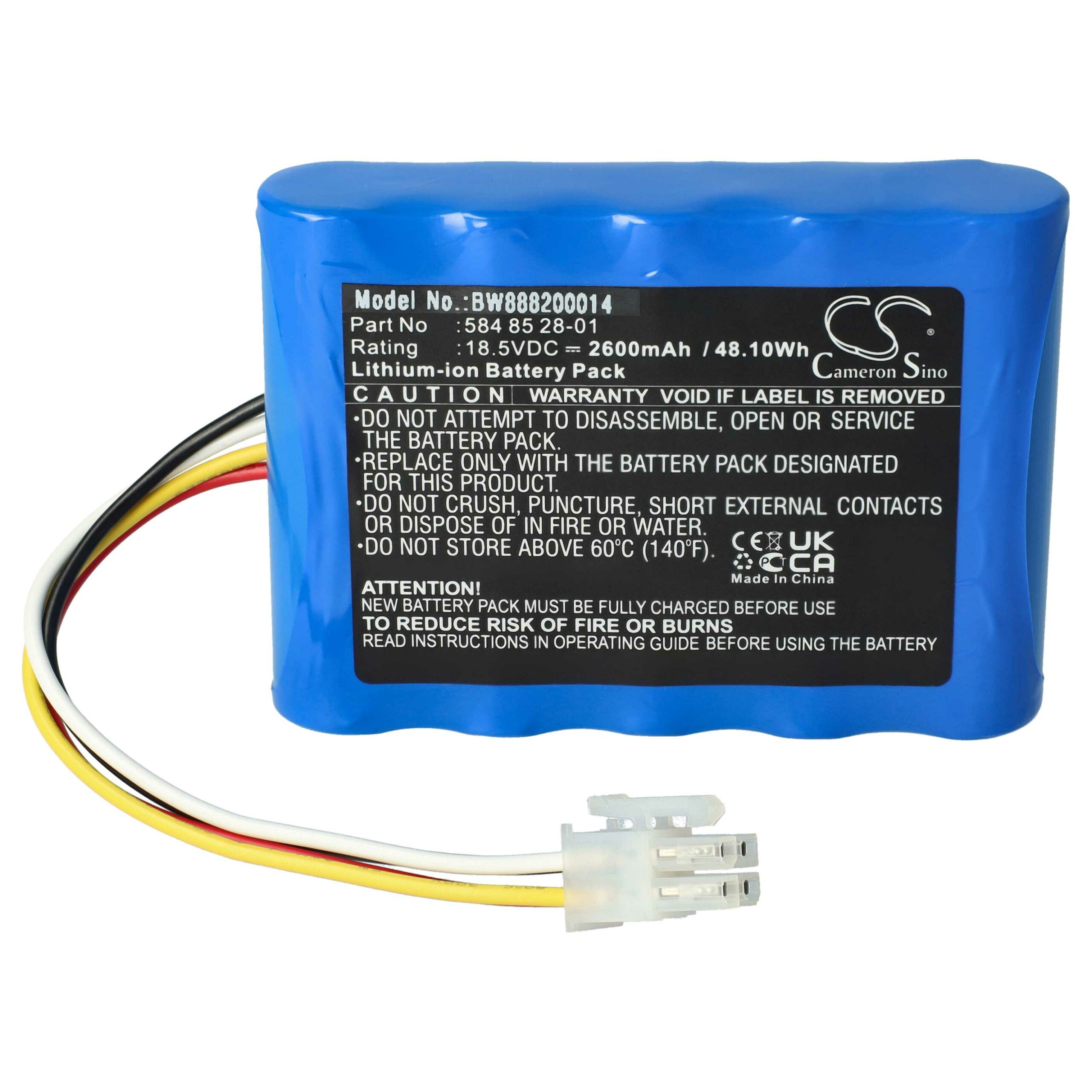 Bateria e Carregador vhbw 2600mAh para cortadores de relva robóticos Gardena, Husqvarna, McCulloch, Flymo - Image 2