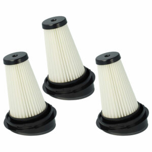 3x Filtros de Substituição vhbw para Aspiradores Black & Decker SVF11, Moulinex - Classe H11