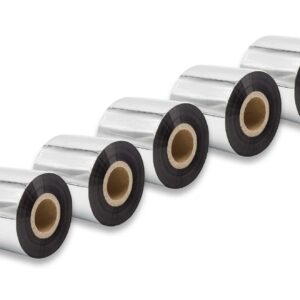5x Fita de Transferência Térmica para Godex, Printronix, TSC, Valentin e Outras - 60 mm x 300 m, Qualidade Wax-Plus
