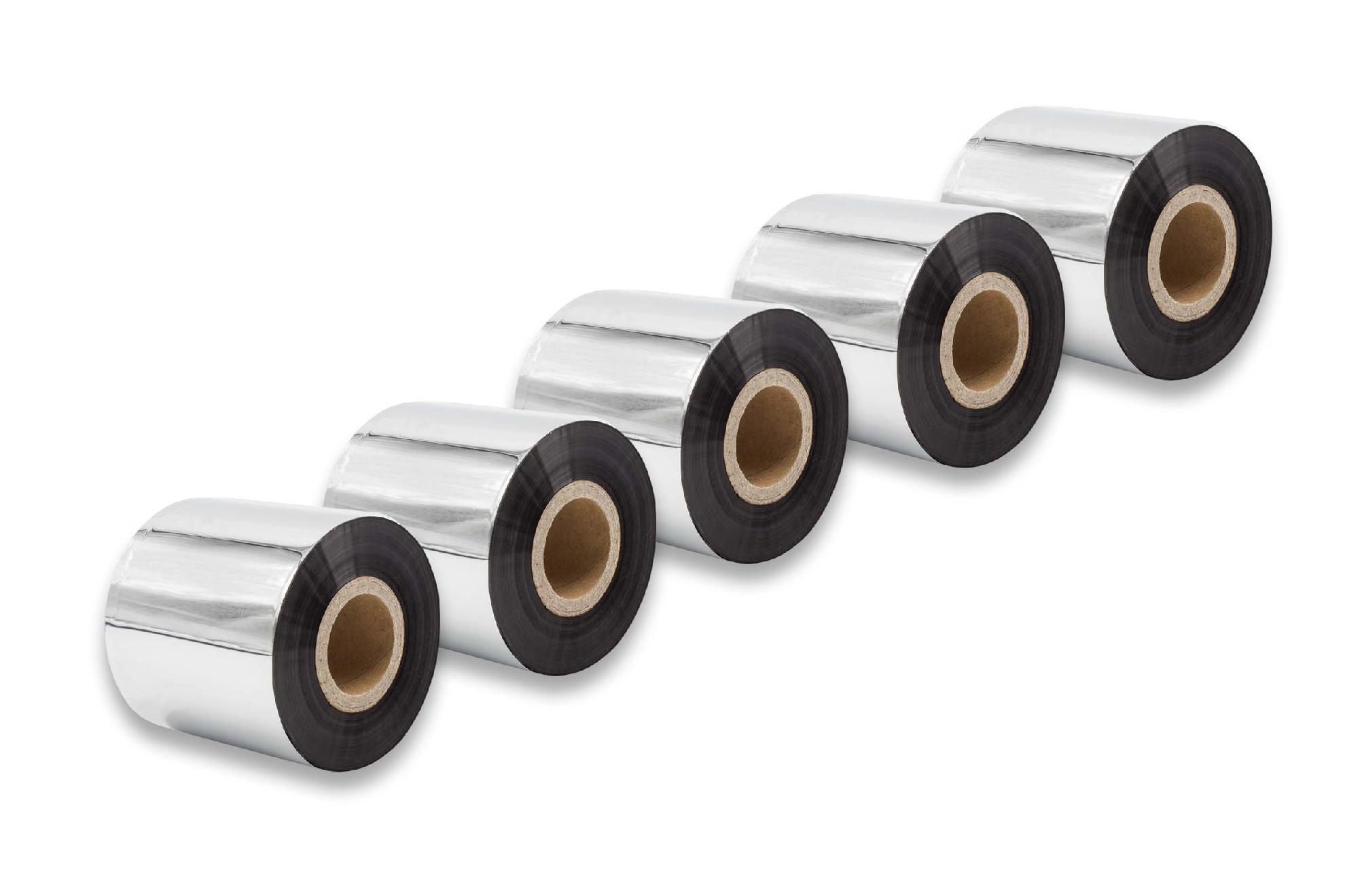 5x Fita de Transferência Térmica para Godex, Printronix, TSC, Valentin e Outras - 60 mm x 300 m, Qualidade Wax-Plus