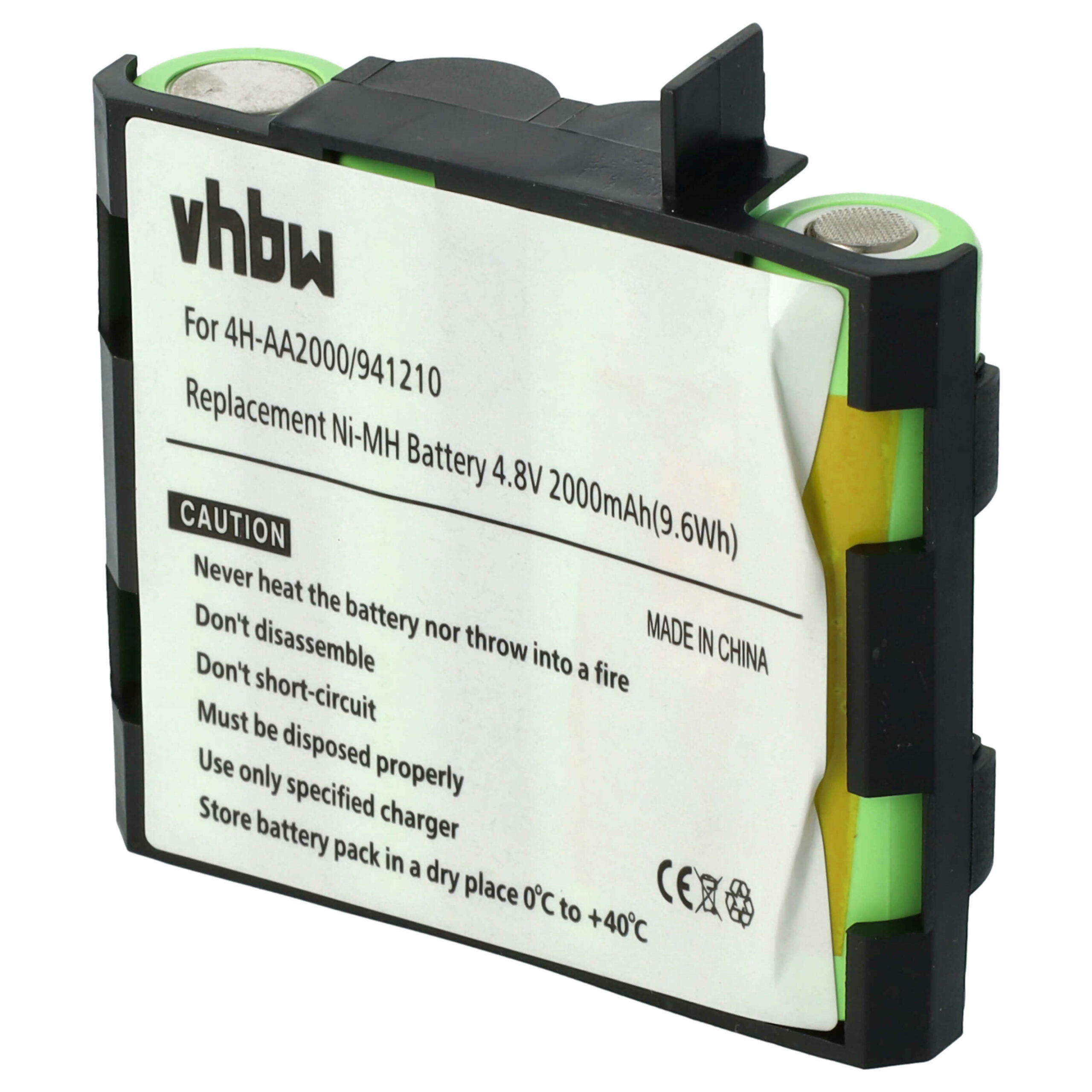 Bateria vhbw para Compex Edge, Energy, Fit - 1500 mAh 4.8 V NiMH