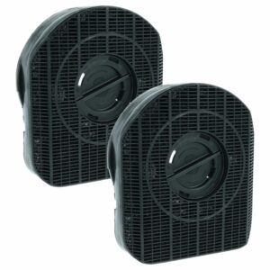 2x Filtro de Carvão Ativado vhbw Compatível com AEG E3CFE200, Bosch e outros - Tipo 200