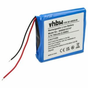 Bateria vhbw para Garmin GPS 361-00026-00 - 700mAh, 3.7V