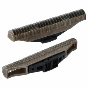 2x Blocos de Corte para Eltron, Grundig, Payer, Remington - Preto/Prata