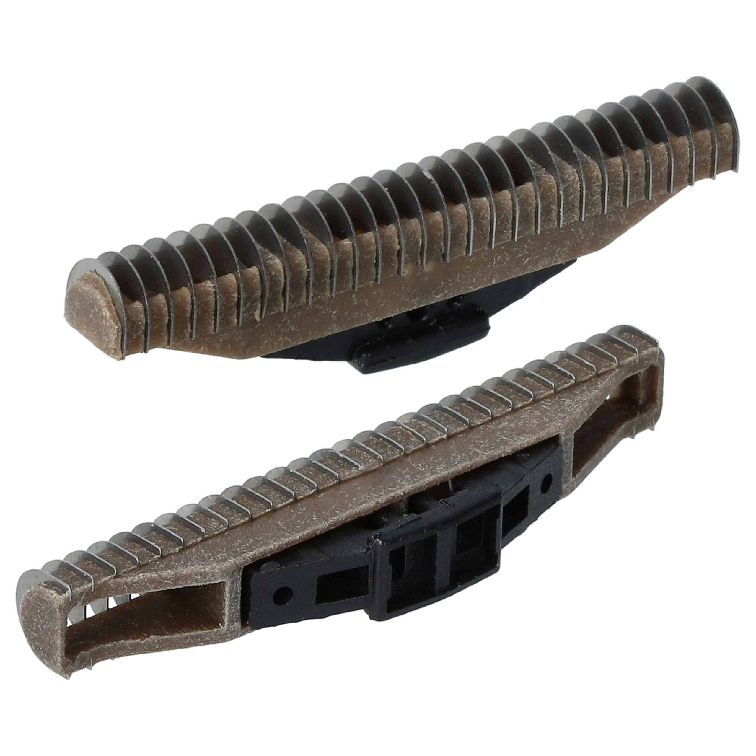 2x Blocos de Corte para Eltron, Grundig, Payer, Remington - Preto/Prata